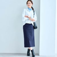 モデル身長168cm／M・総丈75cm ※写真は撮影用のため総丈+6cmになります。