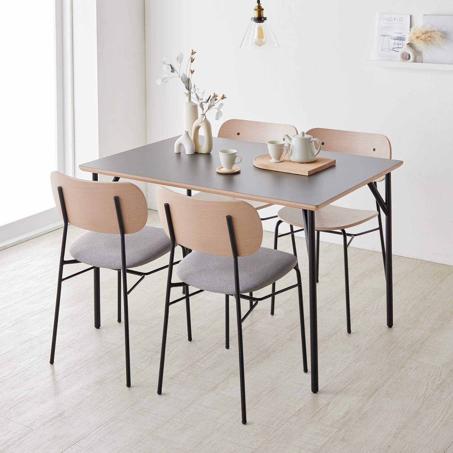 【ベルメゾン】天板と脚部が選べるダイニングテーブル【メラミン天板】