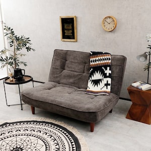 使用イメージ/グレー×ブラウン脚　2人掛け