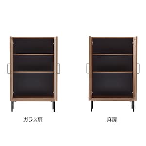 オープン時/ガラス扉、麻扉