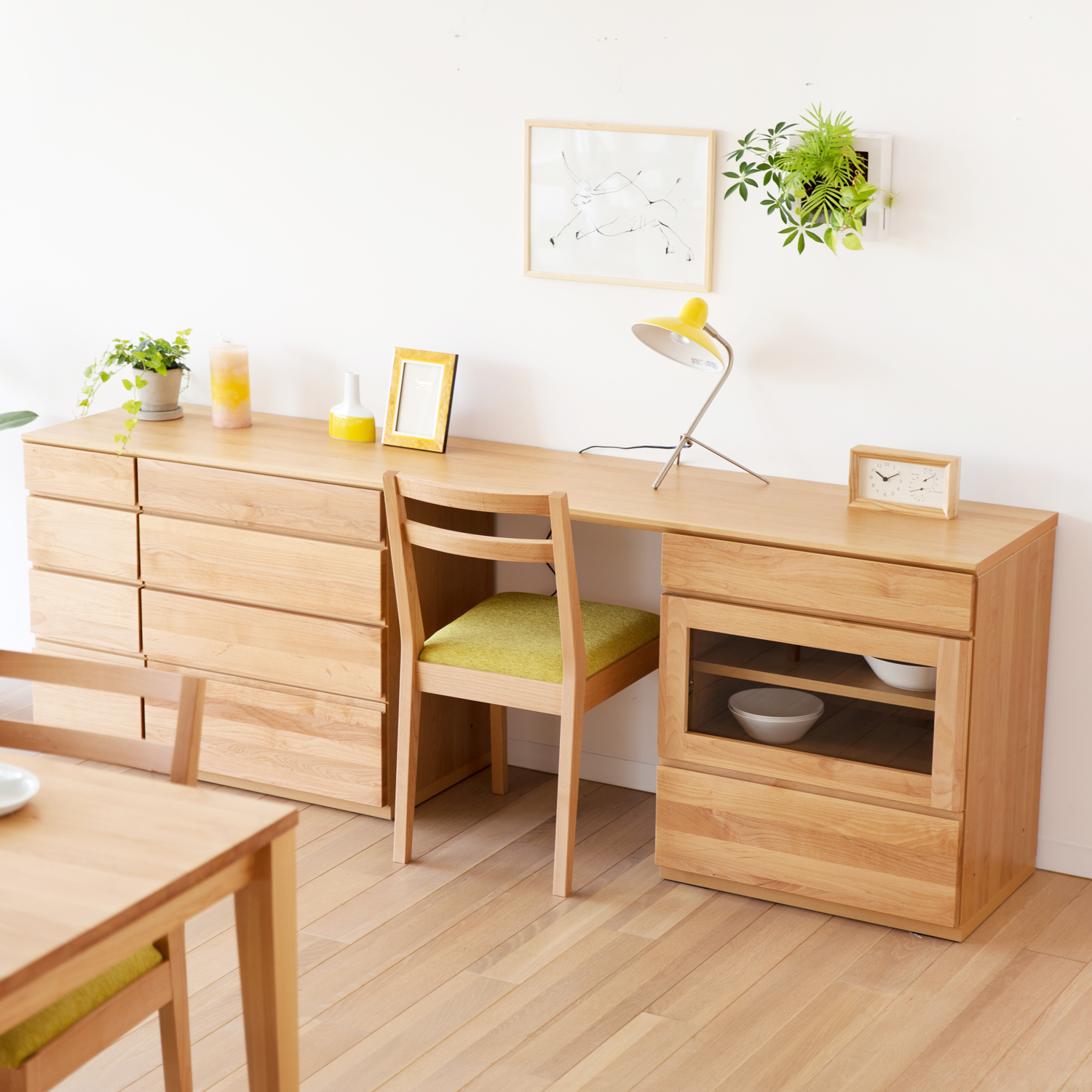 【高野木工/TAKANO MOKKOU】オーク材のカウンターユニット【ASTER】