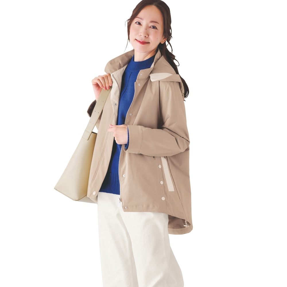 配色フードジャケット｜通販のベルメゾンネット