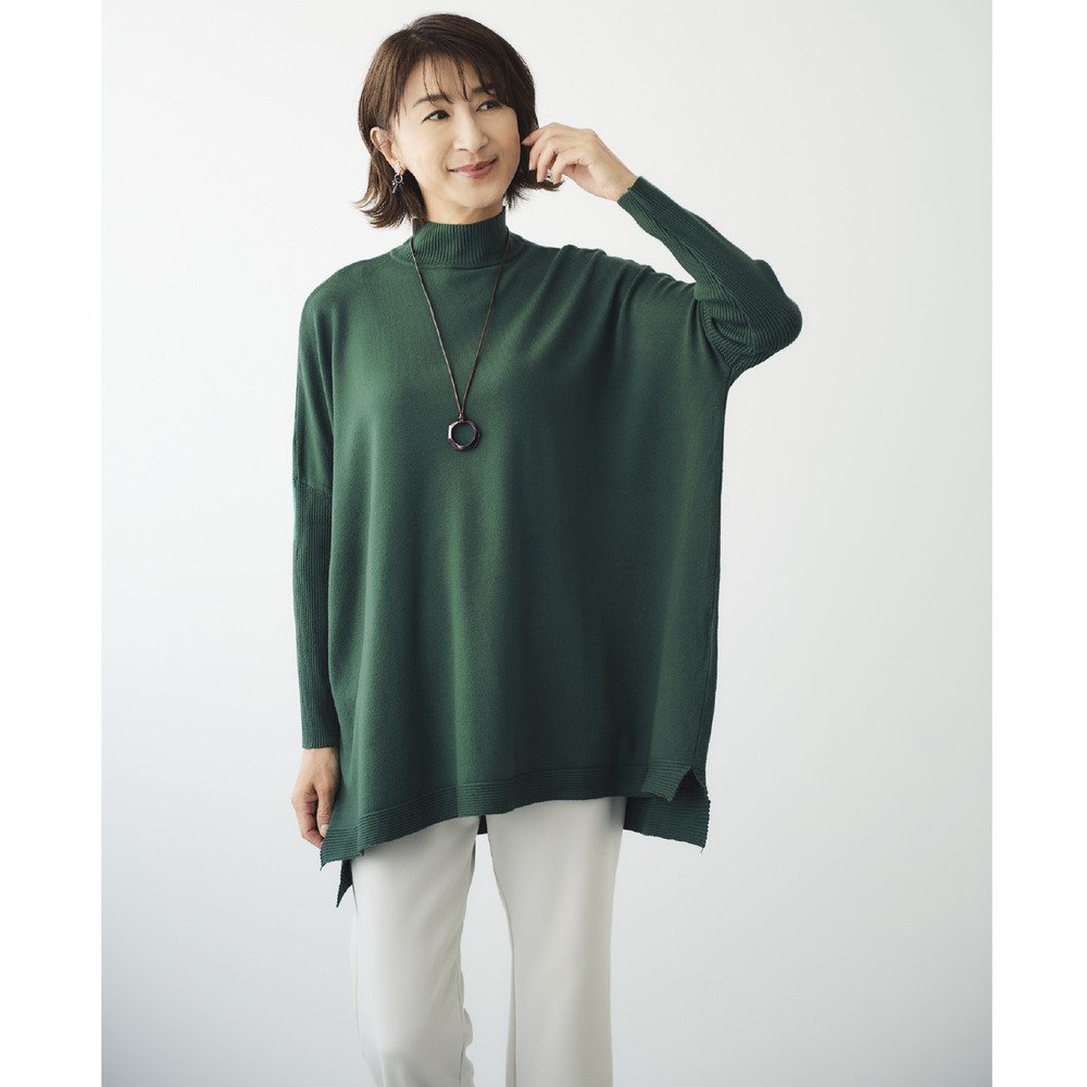 【ベルメゾン】ハイネックニットチュニック
