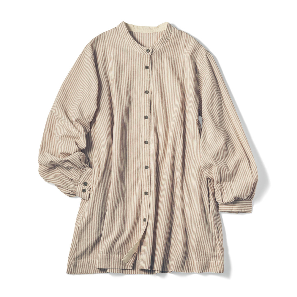 【ベルメゾン】ストライプシャツチュニック