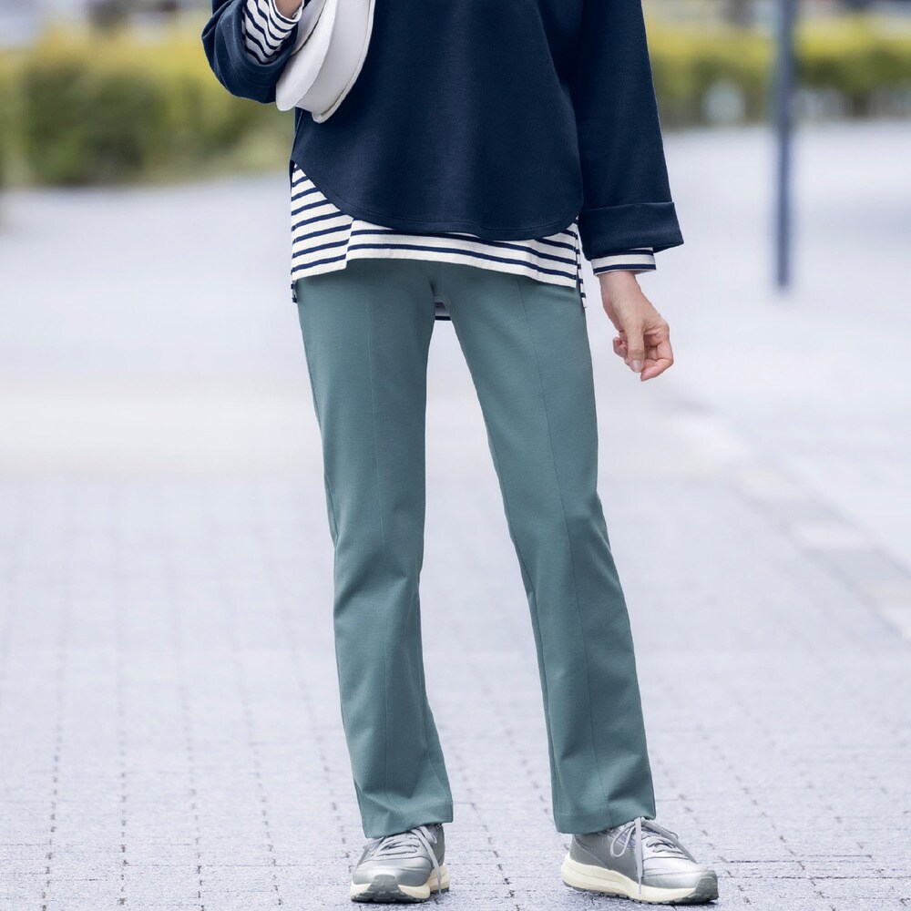 【有木】MIYABI センターステッチストレートパンツ
