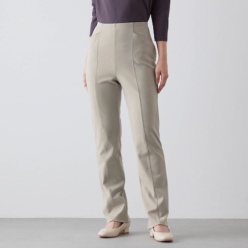 MIYABI センターステッチストレートパンツ