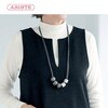【アビステ/ABISTE】長さが調節できるレジンネックレス【シスカ】