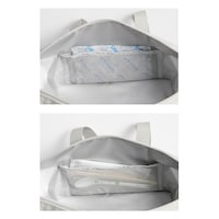 内側には保冷剤やカトラリーが入るメッシュポケット