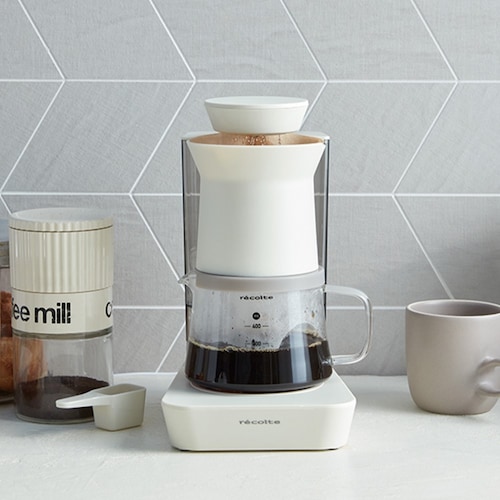 雨のように降り注ぐお湯でコーヒーを抽出「レインドリップコーヒーメーカー」 ＜容量480ml＞