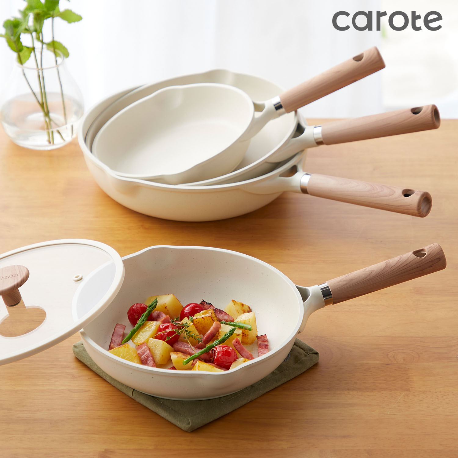 【カローテ/carote】「Carote COSY-ICE」フライパン 【IH/ガス火対応】