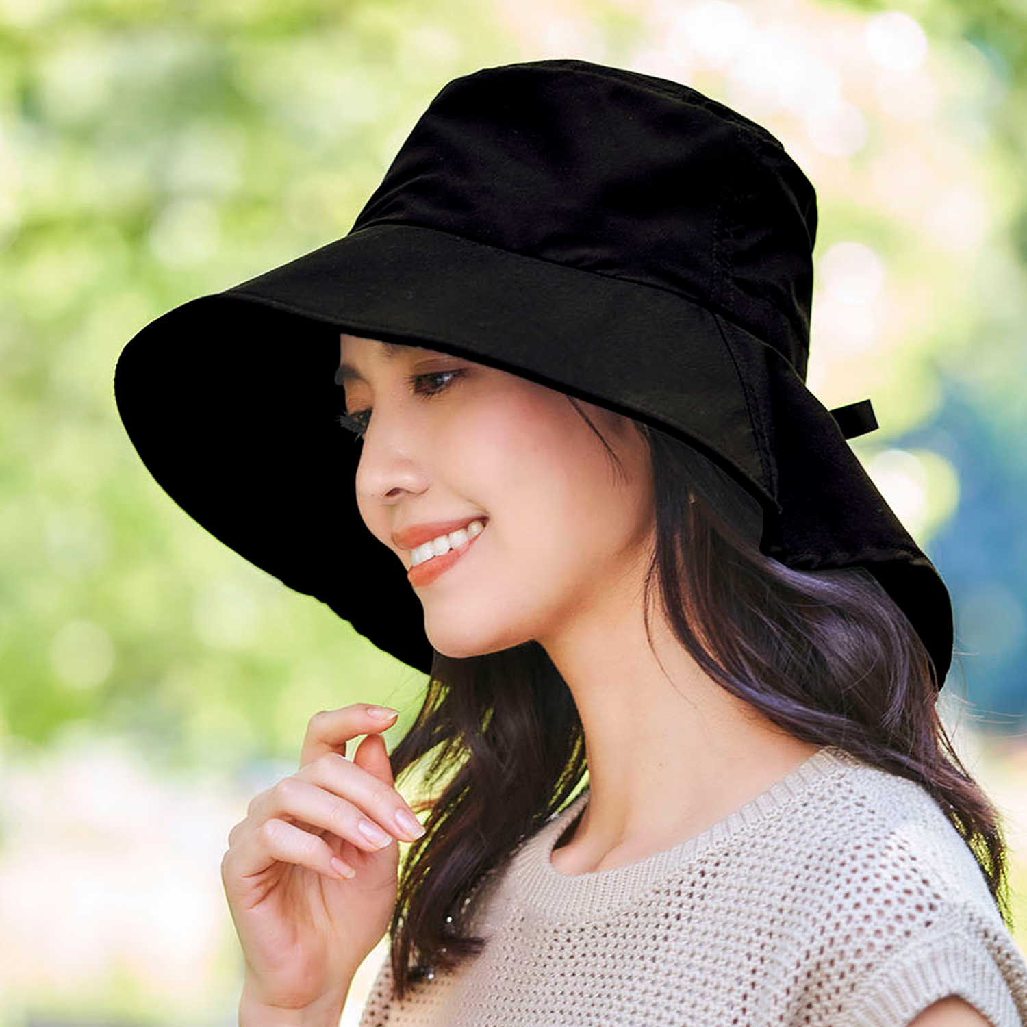 【ベルメゾン】ワイドUV涼やかハット