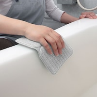 折り目がついているので、角が洗いやすい