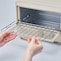 ラックは取り外し可能。中まで手を入れてお手入れできます