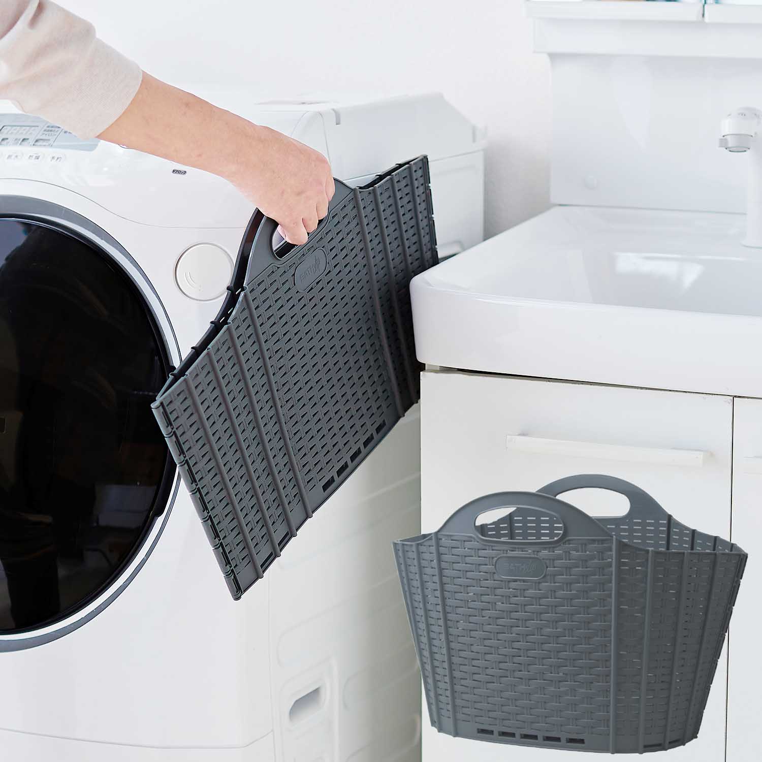 折りたためるバスケット<20L> 折りたためるバスケット<20L>