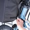 取付は前カゴに被せて面ファスナーで留めるだけ