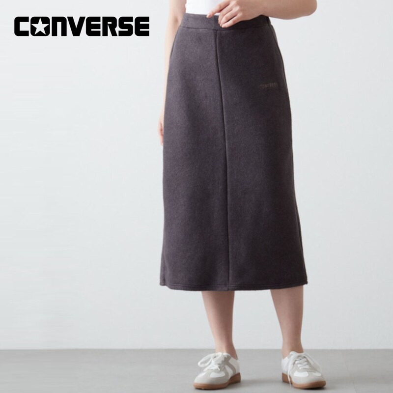 ポンチ素材ロングスカート(コンバース/CONVERSE)｜通販のベルメゾンネット