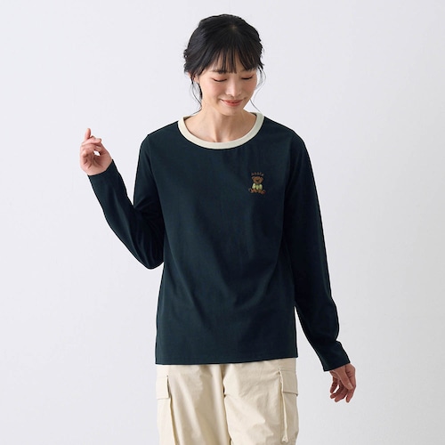 サガラ刺繍長袖Tシャツ