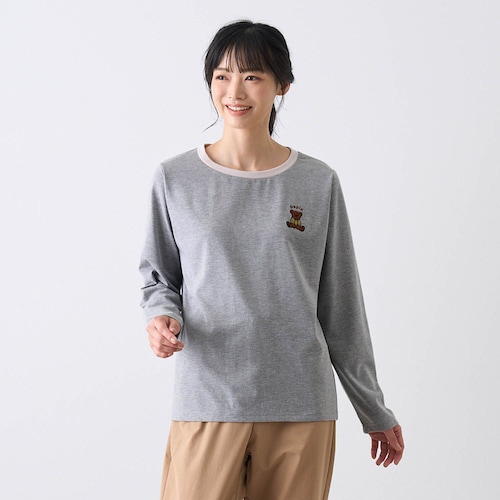 サガラ刺繍長袖Tシャツ