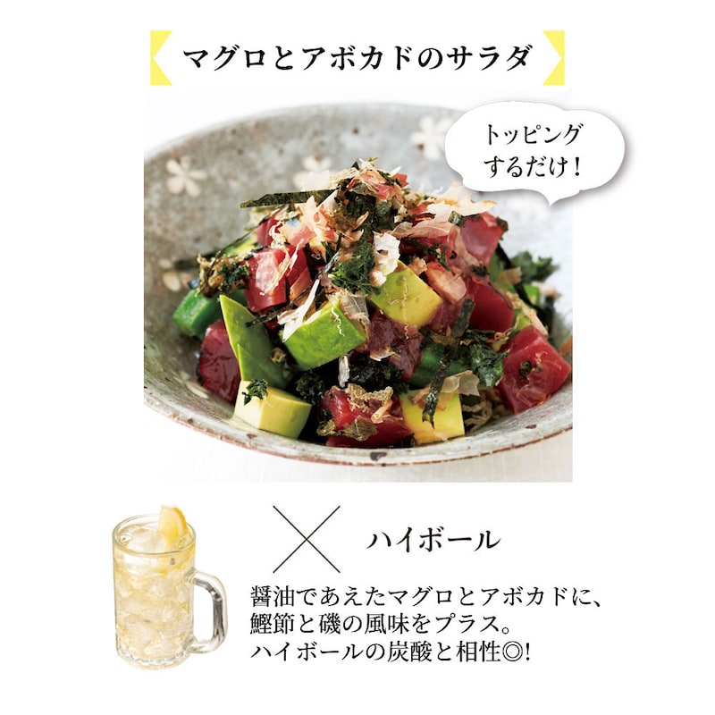 トッピングするだけ！×ハイボール ※写真は調理例です