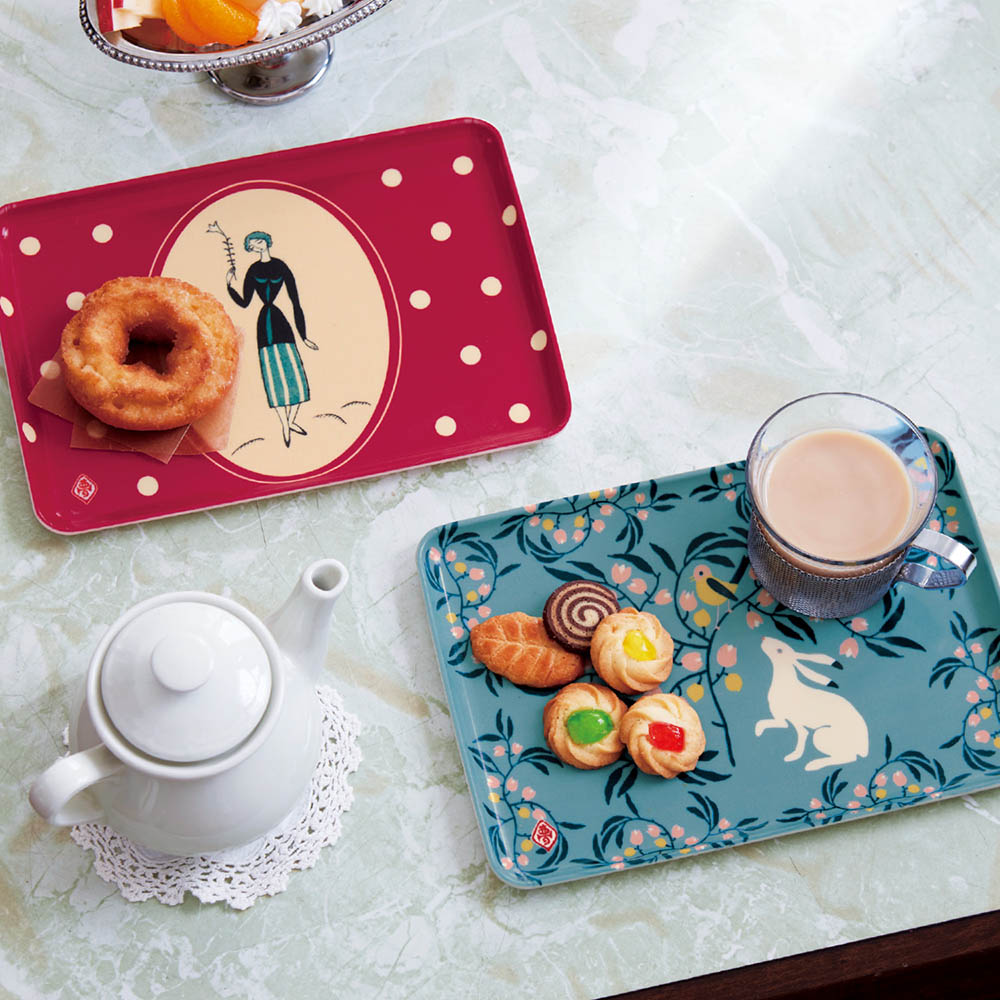 【竹久夢二】「竹久夢二」大正モダンあふれるレトロ調トレイ