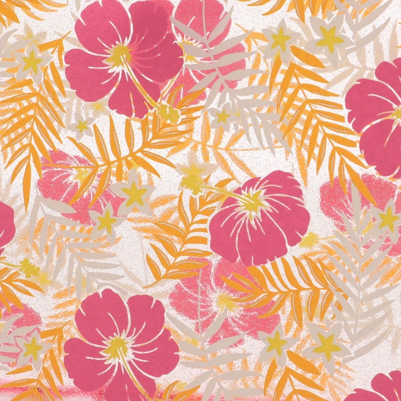 花柄　柄アップ