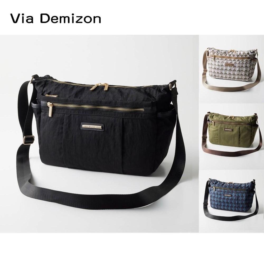 【ヴィアデミゾン/ViaDemizon】ナイロンショルダーバッグ【軽量】