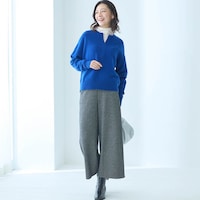 モデル身長172cm／M　オフホワイト着用