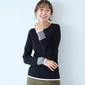 モデル身長169cm／M　ブラック着用