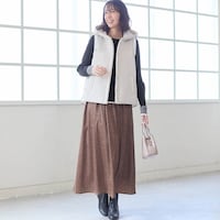 モデル身長169cm／M　ブラック着用