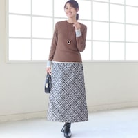 モデル身長168cm／M　モカブラウン着用