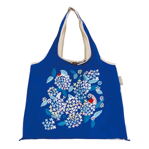 【新柄追加】 刺繍が素敵なポケッタブルバッグ