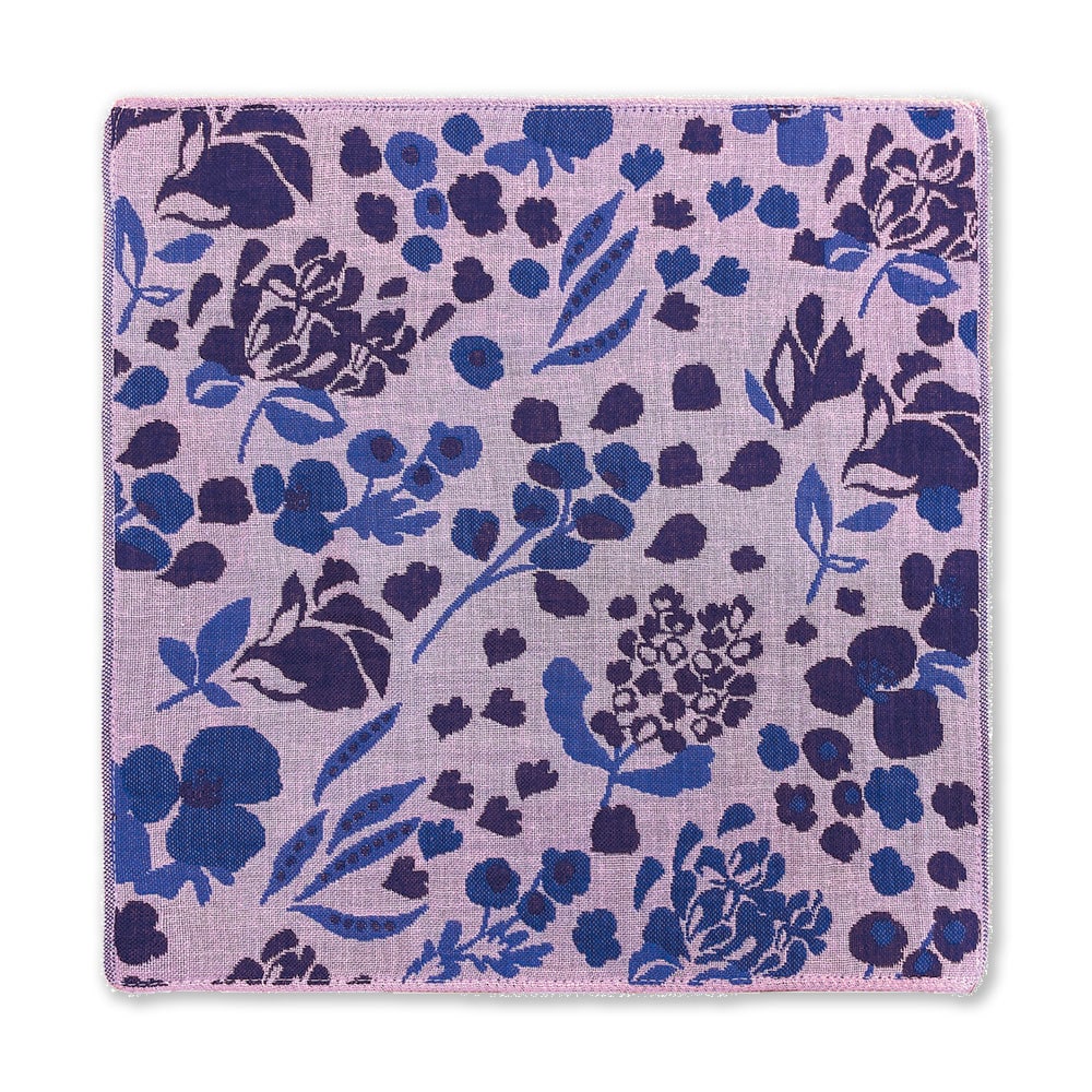 今治産華やかな花柄の3重ガーゼハンカチ（ハンカチ/ハンドタオル