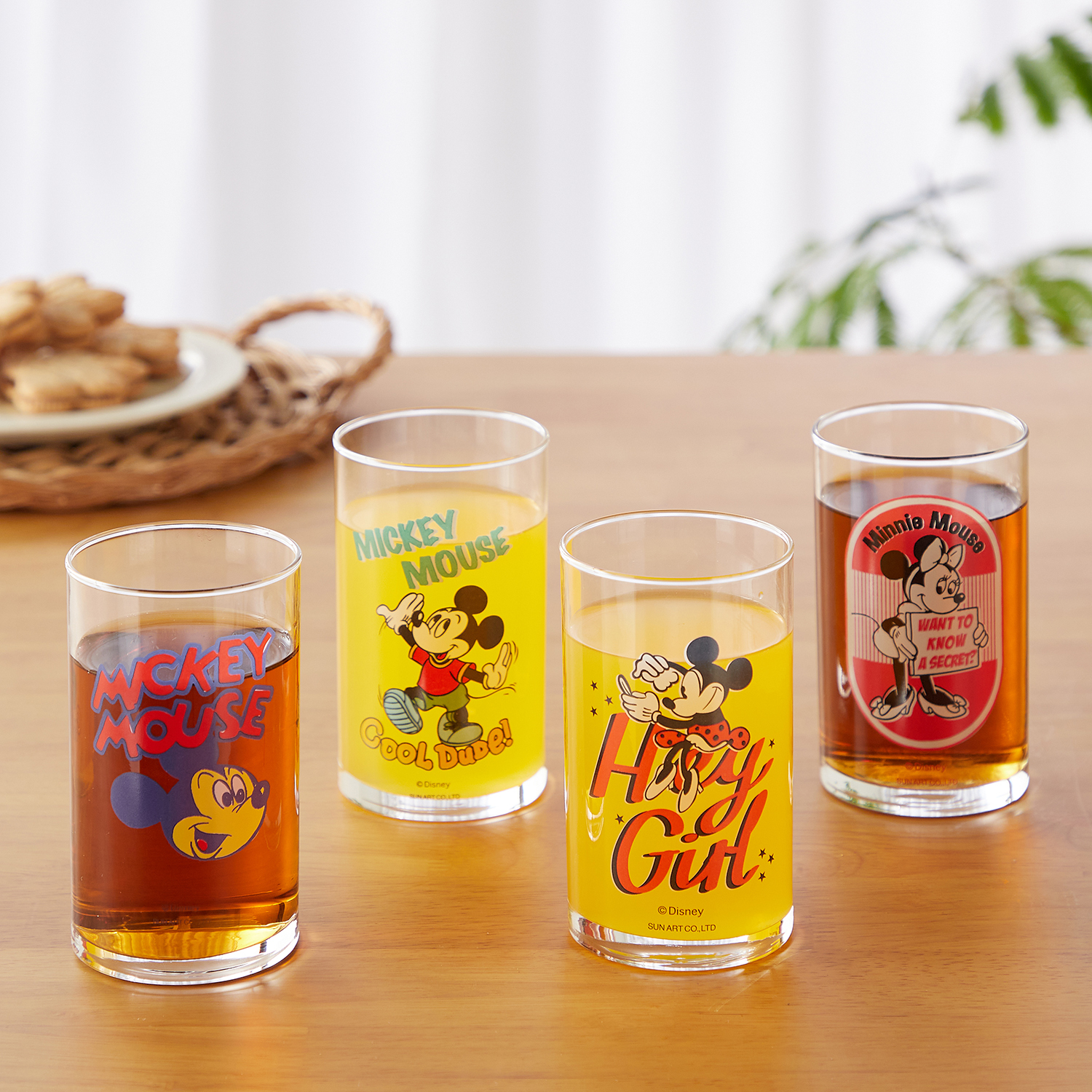 【ディズニー/Disney】レトロデザインのグラス(選べるキャラクター) 【ディズニー/Disney】レトロデザインのグラス(選べるキャラクター)