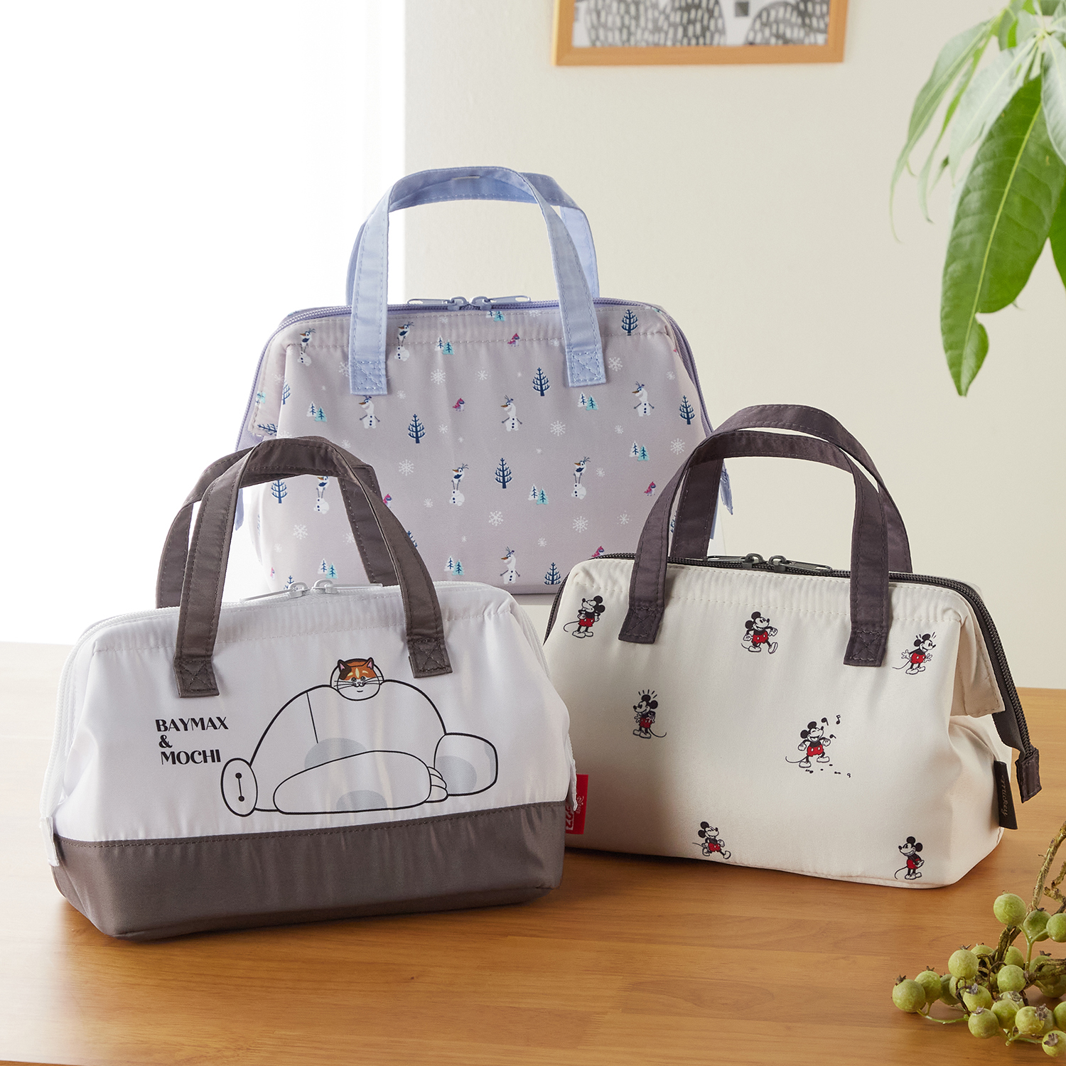 【ディズニー/Disney】がま口ランチバッグ(選べるキャラクター)