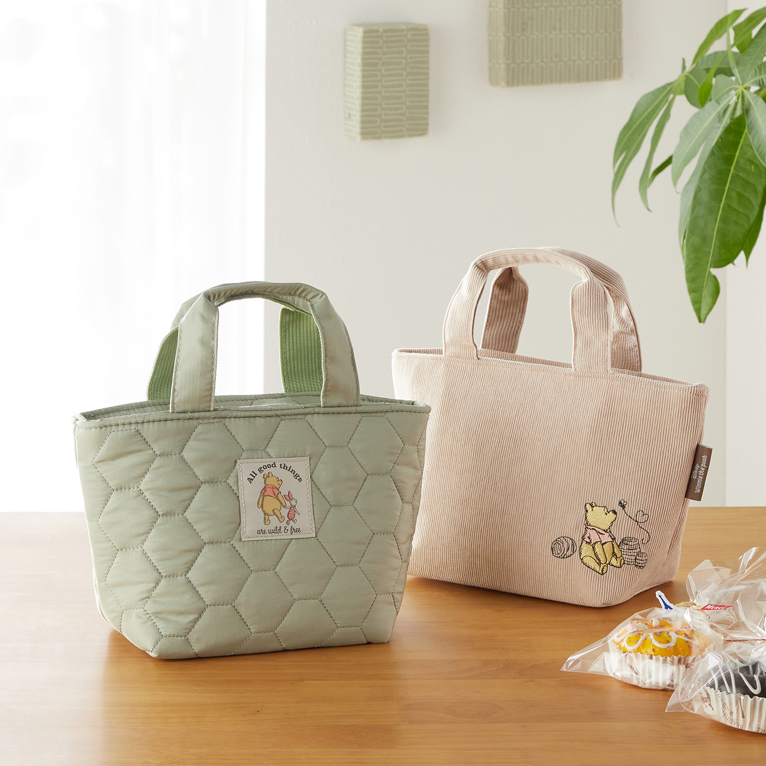 【ディズニー/Disney】ランチトートバッグ「くまのプーさん」