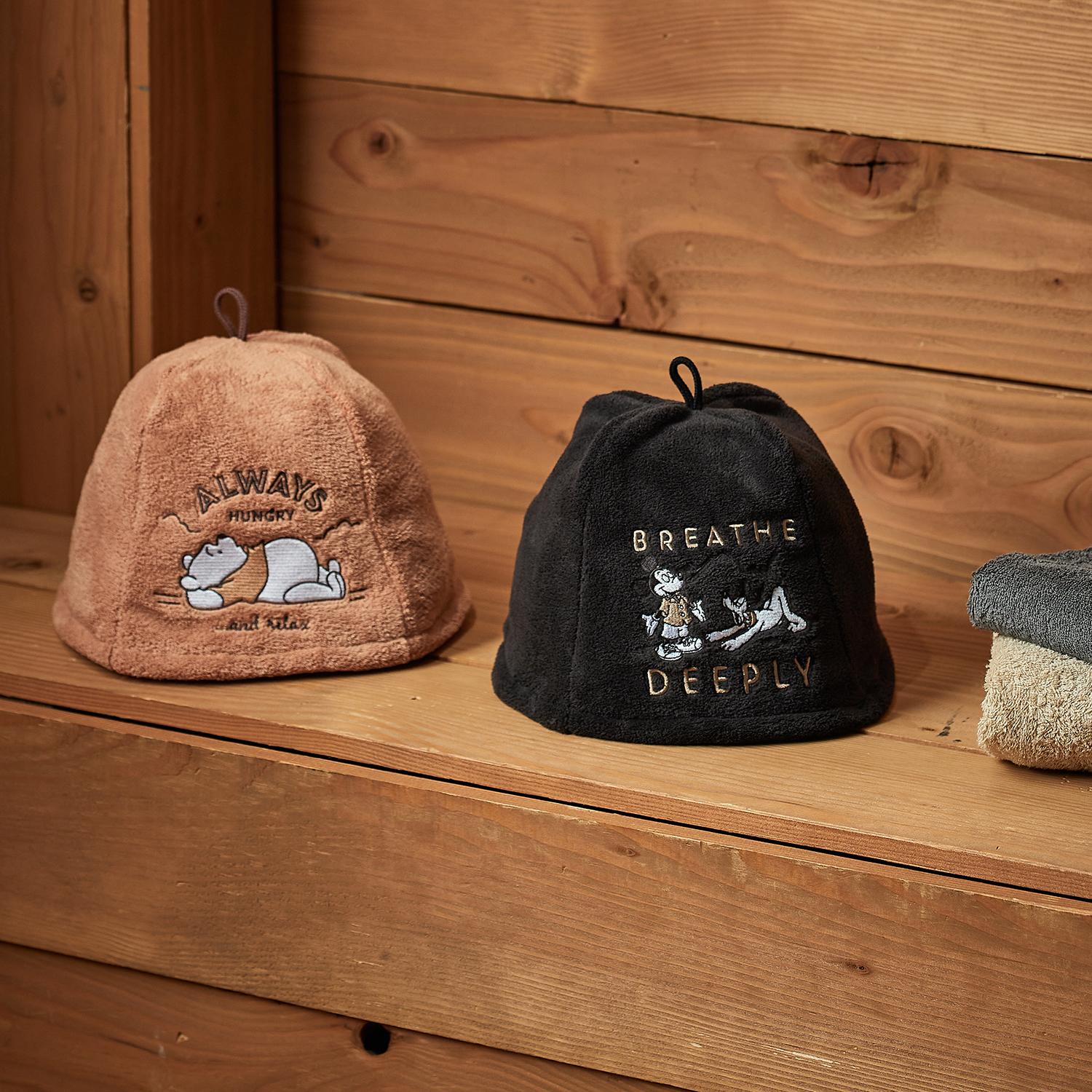 【ディズニー/Disney】サウナハット(選べるキャラクター)