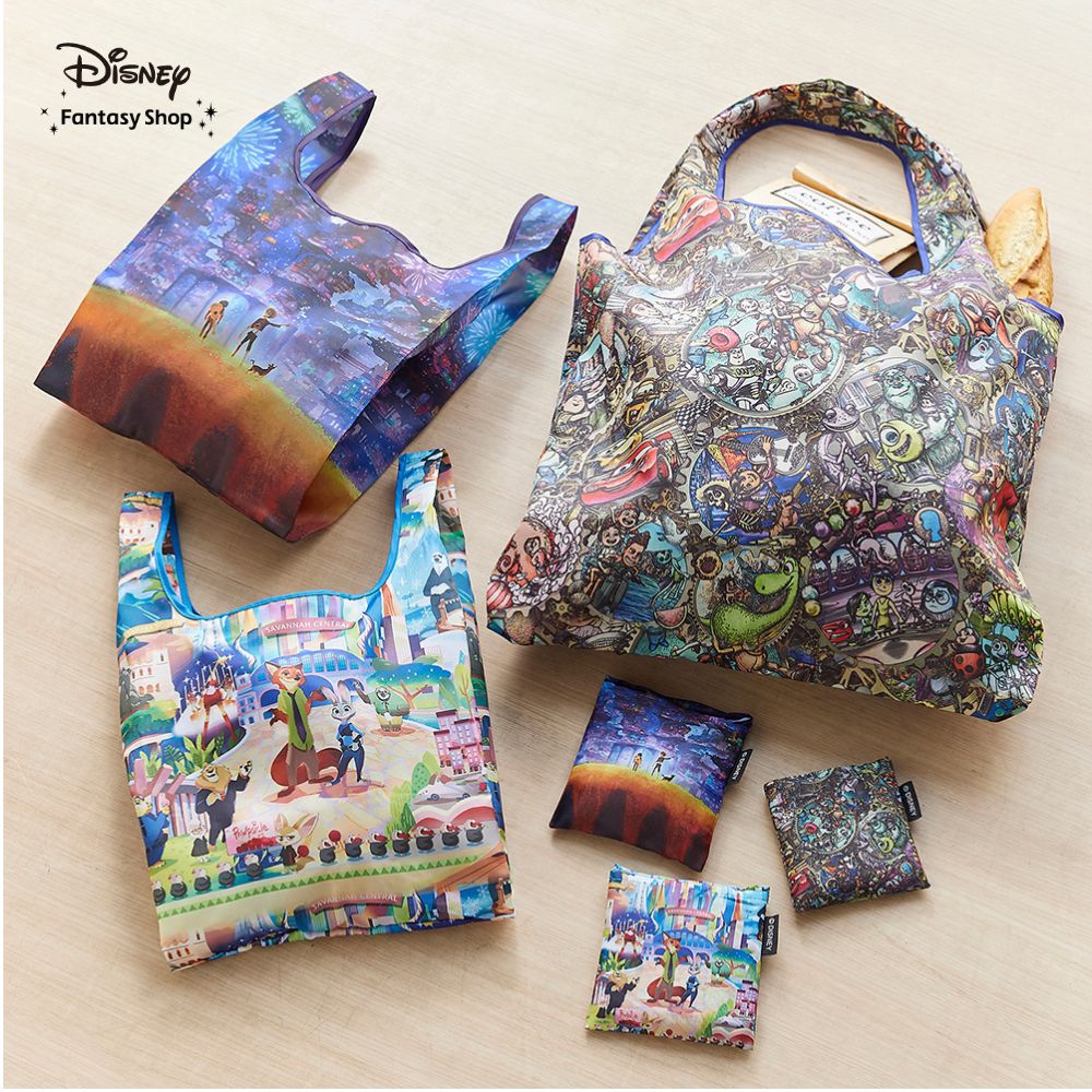 【ディズニー/Disney】アートのようなショッピングバッグ(選べるキャラクター)