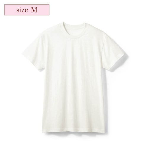 【定期お届け】［Ｍサイズ］ メンズコットンインナーＴシャツ「クルーネック」 ：ワンパターン