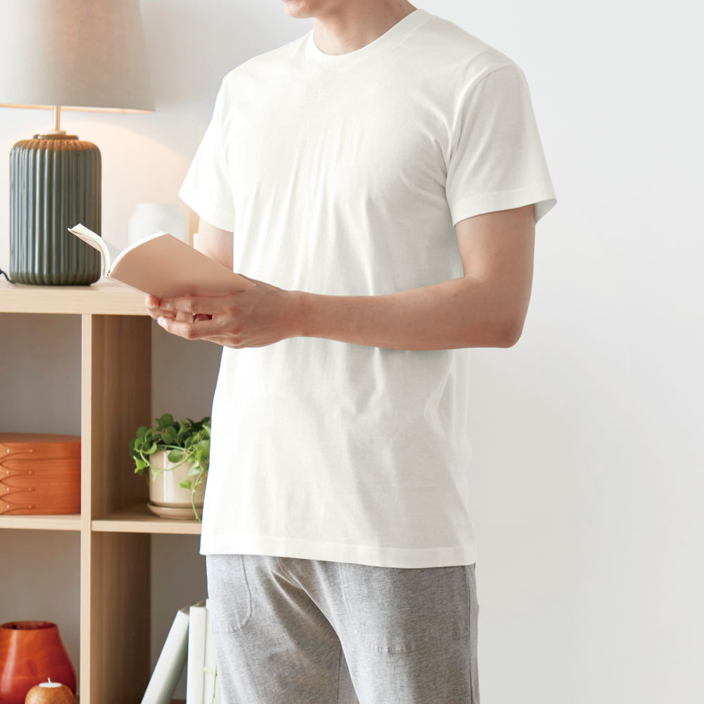 【ベルメゾン】メンズコットンインナーTシャツ 【ベルメゾン】メンズコットンインナーTシャツ