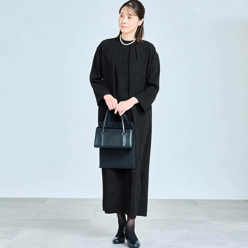 モデル身長168cm／S～M・着丈117cm ※写真は撮影用のため着丈＋8cmになります。