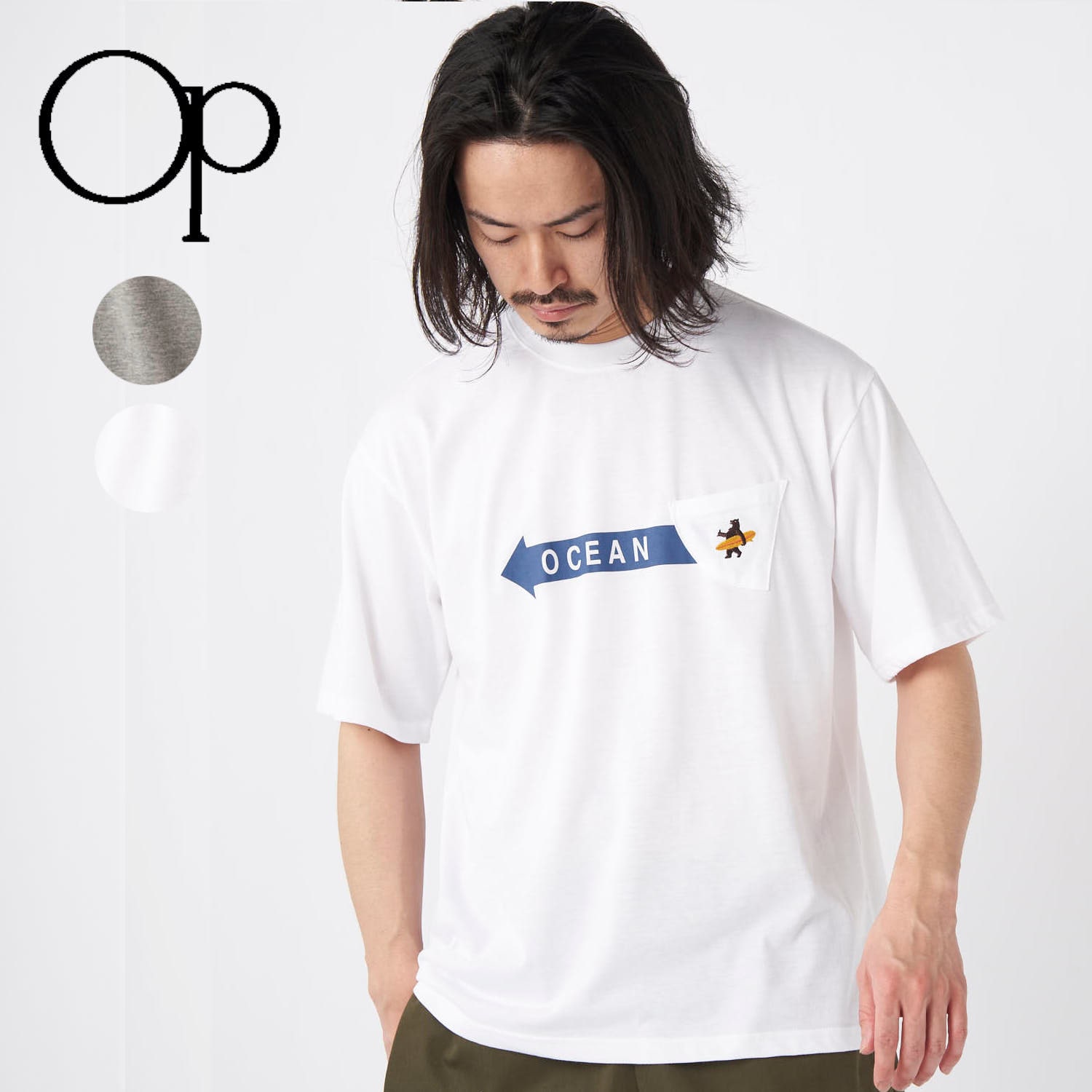 メンズ ロゴプリント半袖Ｔシャツ(オーシャンパシフィック/OCEAN 
