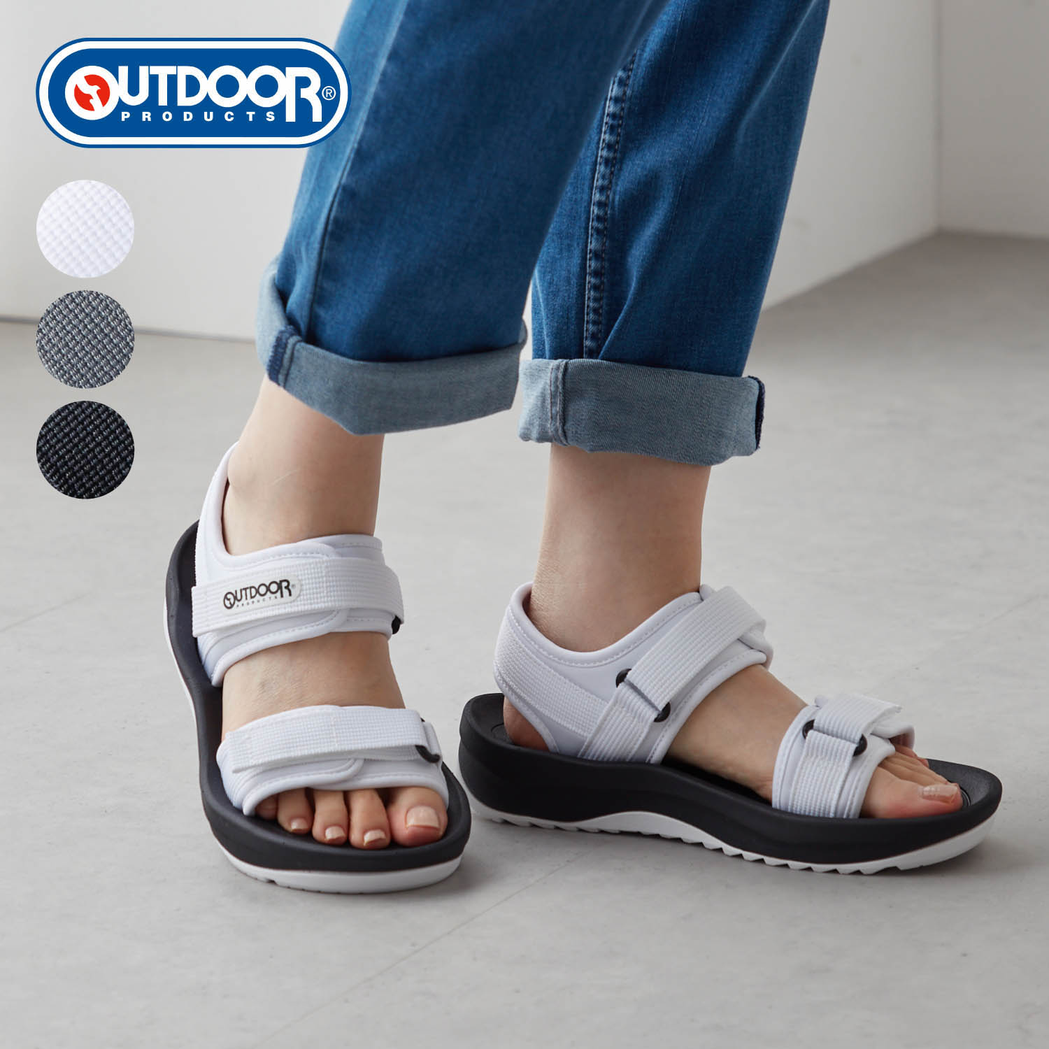 【アウトドアプロダクツ/OUTDOOR PRODUCTS】足もと涼しげ大人スポーティサンダル