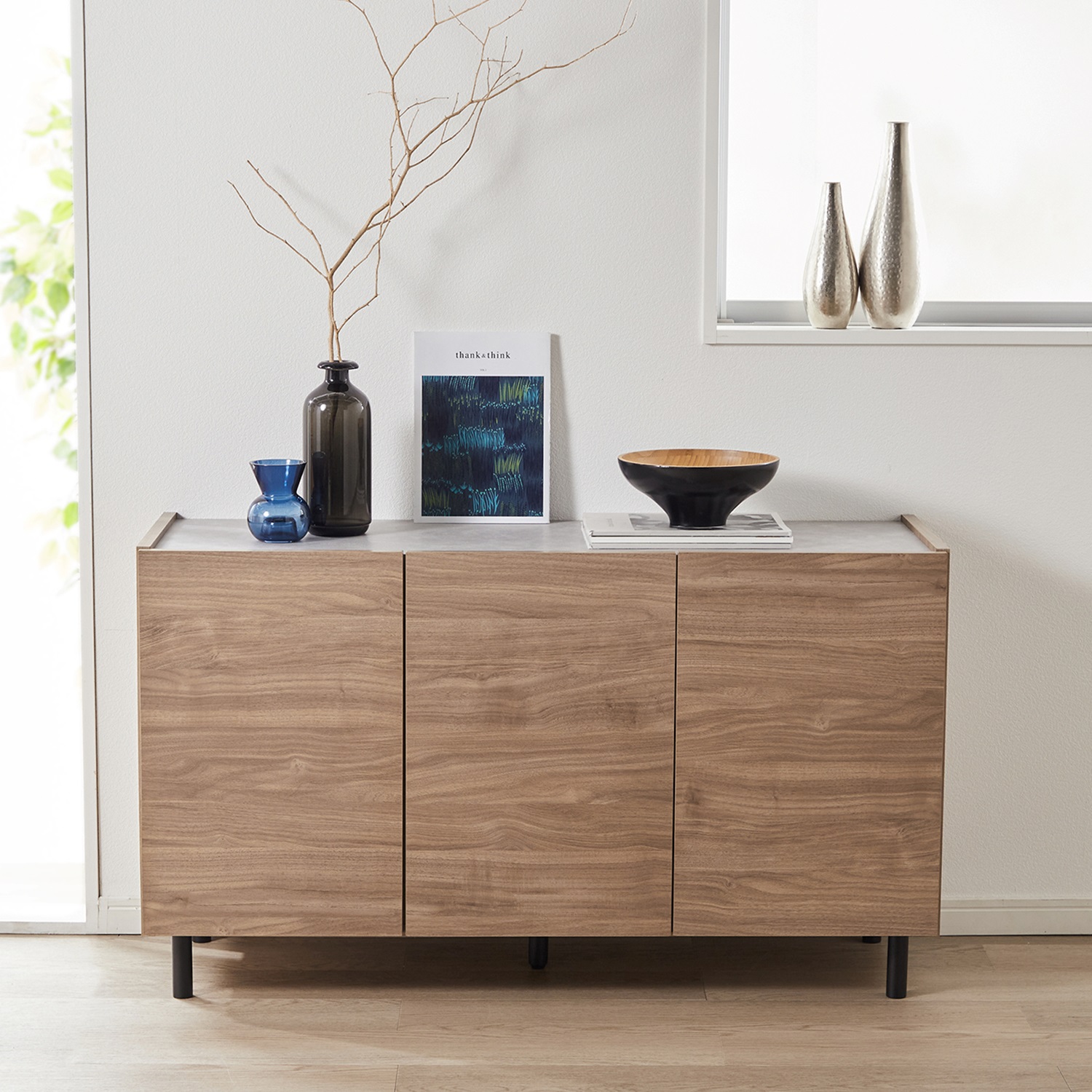 【ベルメゾン】優しい木目のコンパクトキャビネット