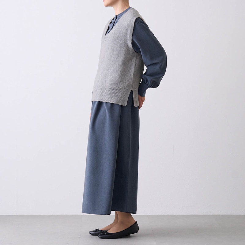 モデル身長167cm／M ※写真は撮影用のため着丈+9cmになります。