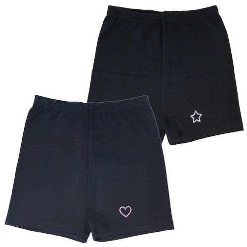 【２枚組】きらりワンポイントオーバーパンツ【子供 ジュニア】