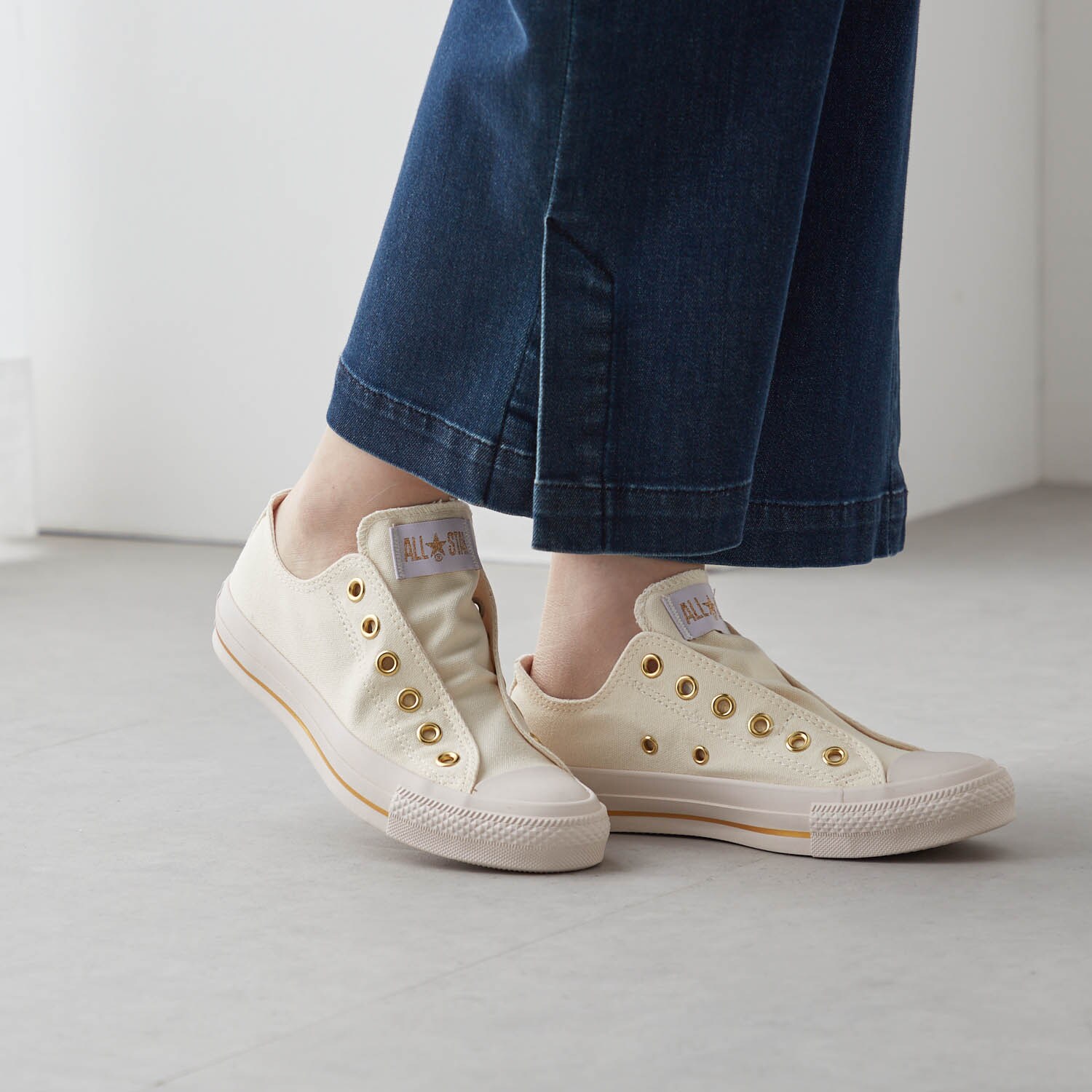 ✨新品・限定✨コンバース オールスター スリップ3 ゴールド スリッポン オールスター／スリップスリー／OX(コンバース/CONVERSE)｜通販