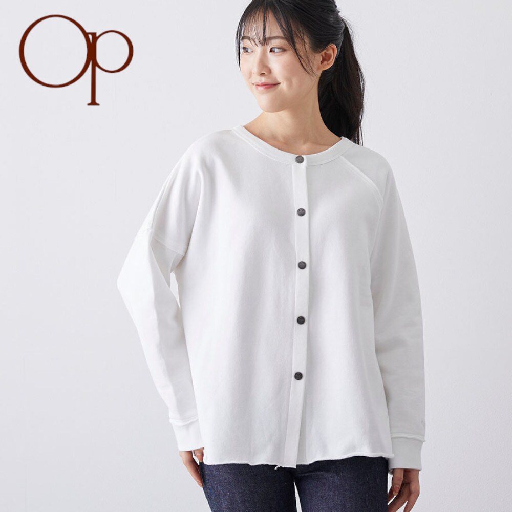 【オーシャンパシフィック/OCEAN PACIFIC】2WAYスウェットカーディガン