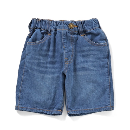 ユーズド感がかっこいいデニムハーフパンツ【子供服】