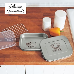 【ディズニー/Disney】ステンレスバットセット「ミッキー & ミニー」