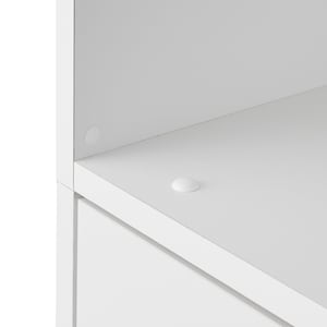 ハンガー1段+棚1段タイプ以外は上下分割式。お届け後に連結してご使用ください。